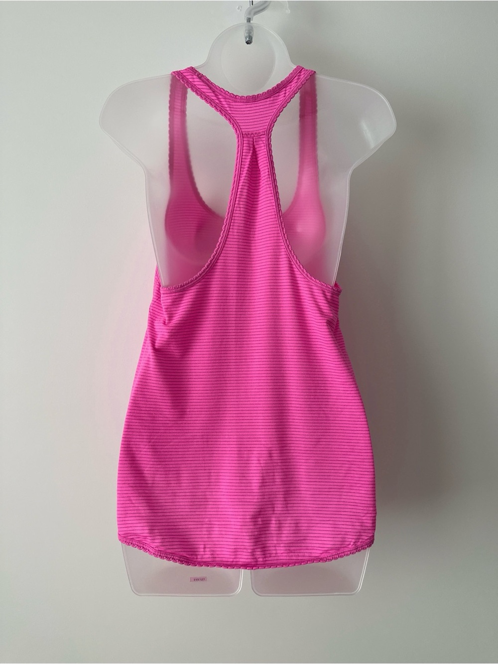 lulu lemon bubblegum pink stripe tank top